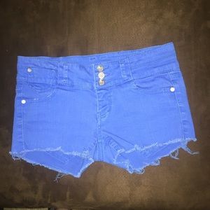 Bright blue shorts from belk